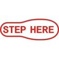 Step Here Aircraft Sign Logo,Decals!